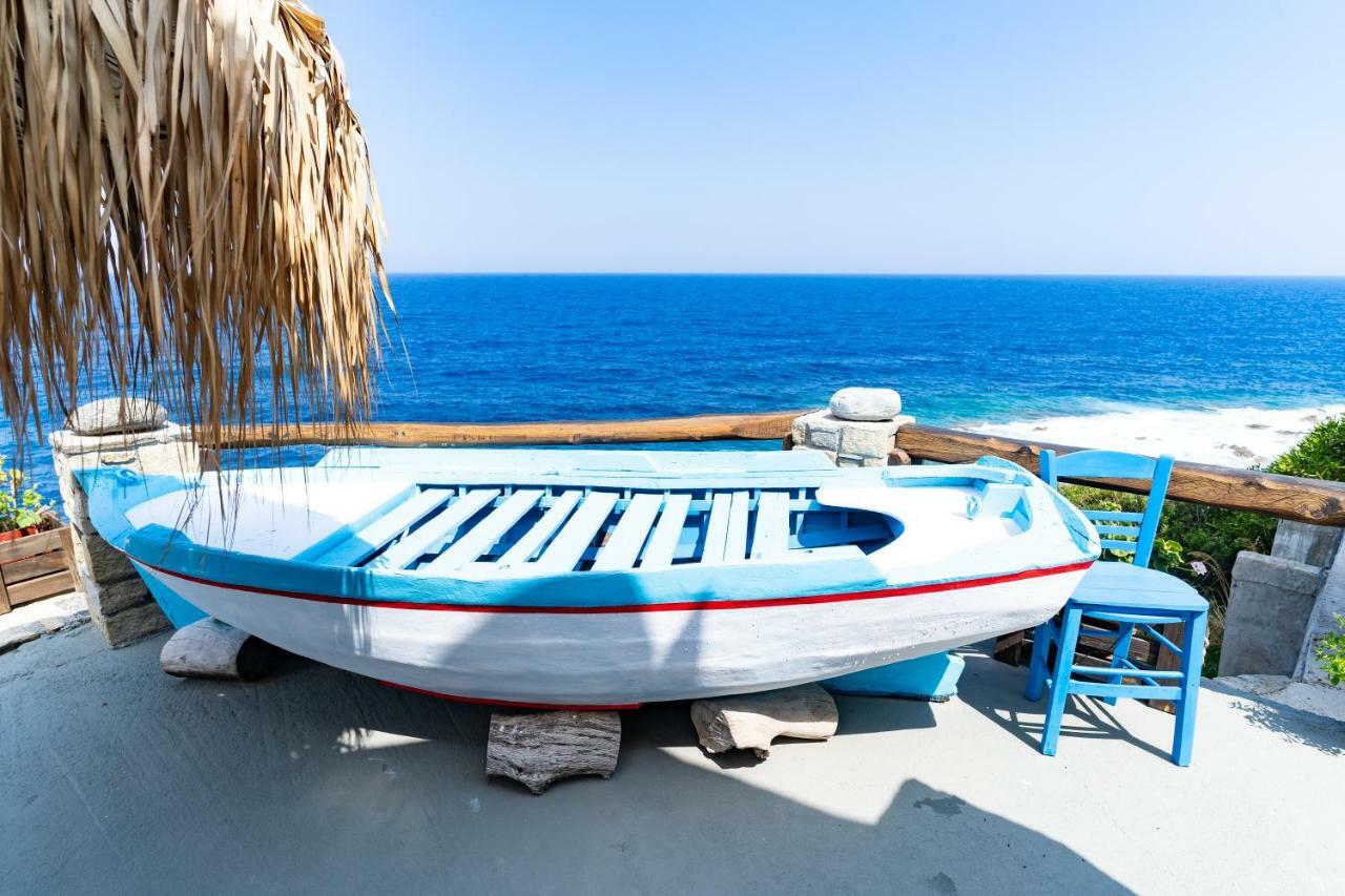 Ikarian Endless Blue Guest House Kouniadi Bagian luar foto
